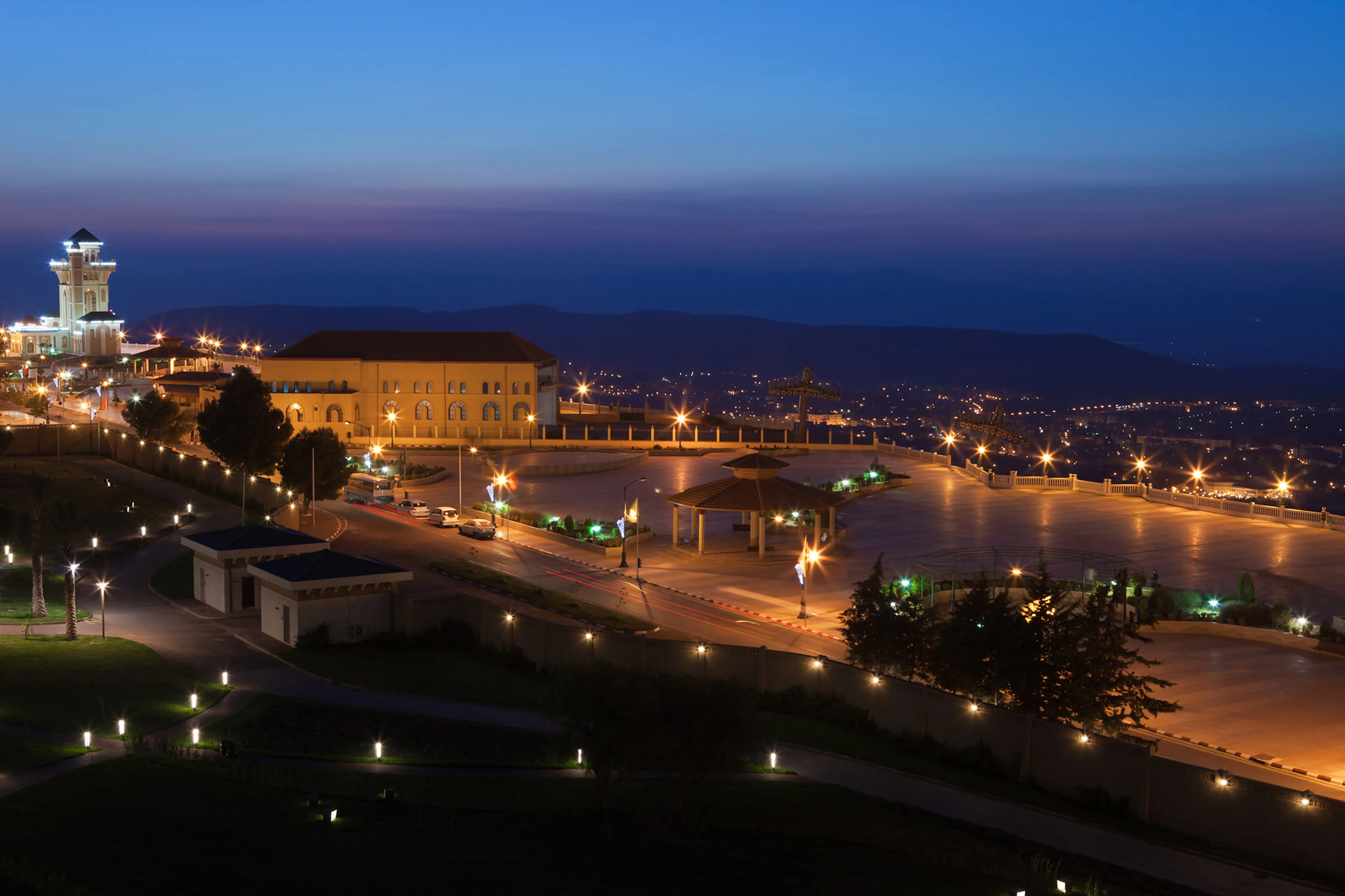 Vue panoramique depuis une suite de luxe